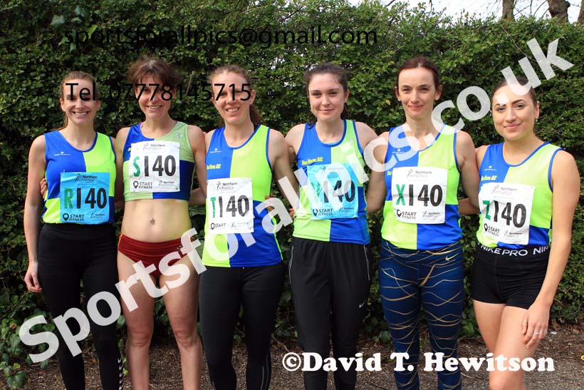 Senior Womens Northern 6 Stage Road Relay, 2022 Northern 12 and 6 Stage Road Relays,  Birkenhead Park, Birkenhead, Wirral.  Photo: David T. Hewitson/Sports for All Pics